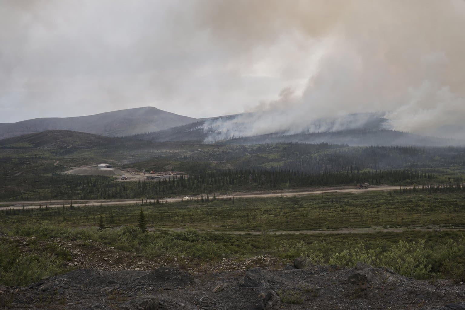 Cover image for article: Nutmeg Fire near Wiseman hits 1,000 acres; federal managers let it burn