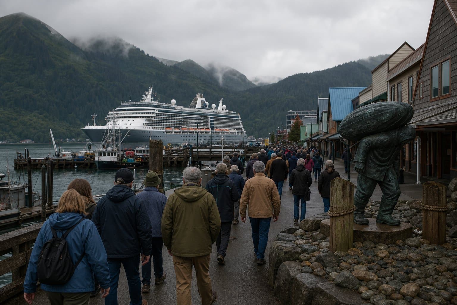 Cover image for article: Roald Amundsen brings 530 passengers to Kodiak on August 2
