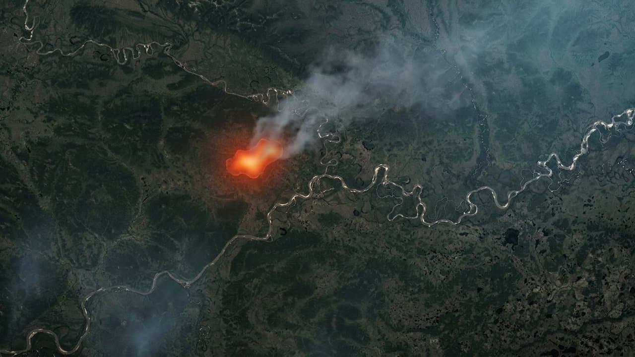 Cover image for article: A fire smolders in the peat near Allakaket, slow to contain