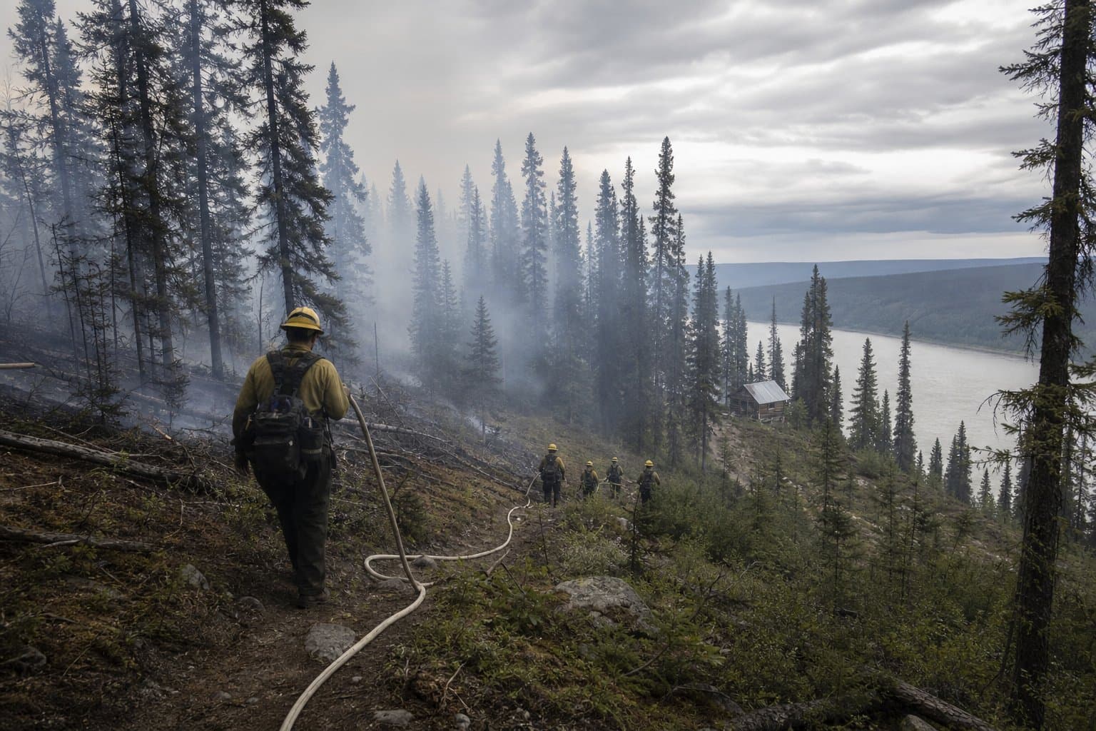 Cover image for article: More than 4,000 lightning strikes fuel Interior Alaska wildfire threat through Sunday