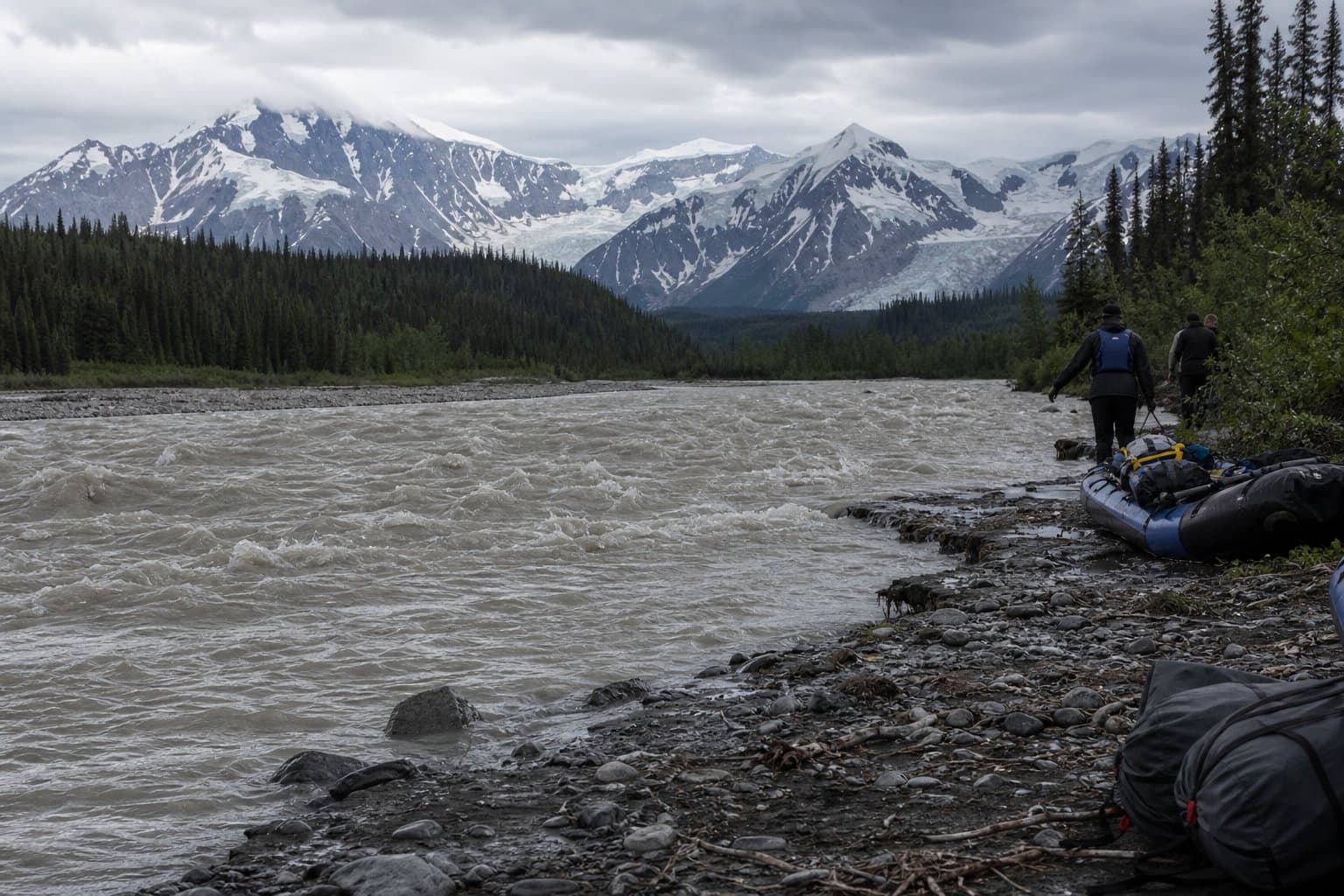 Cover image for article: Kennicott River rising after Hidden Creek Lake drains; crest expected Monday