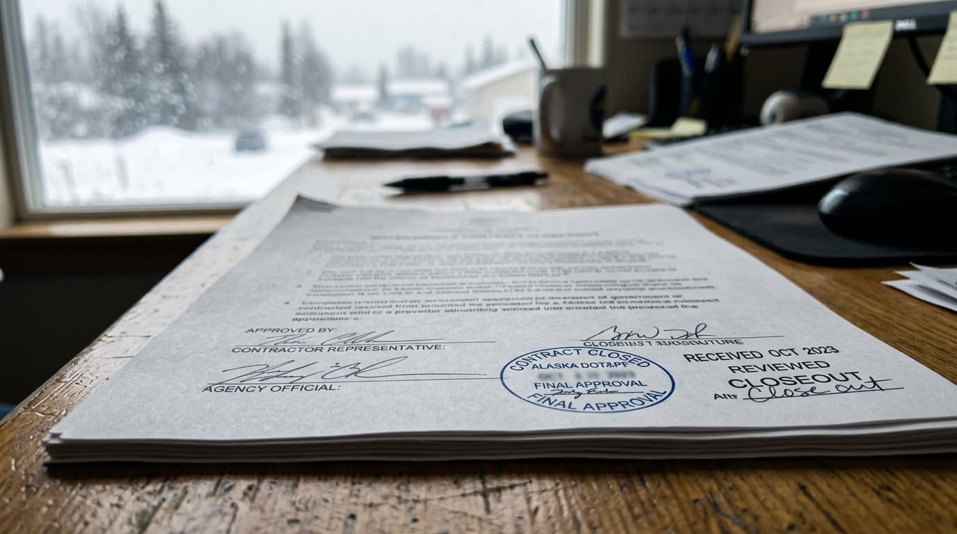 Cover image for article: Alaska DOT&PF offers webinar on closing out contracts