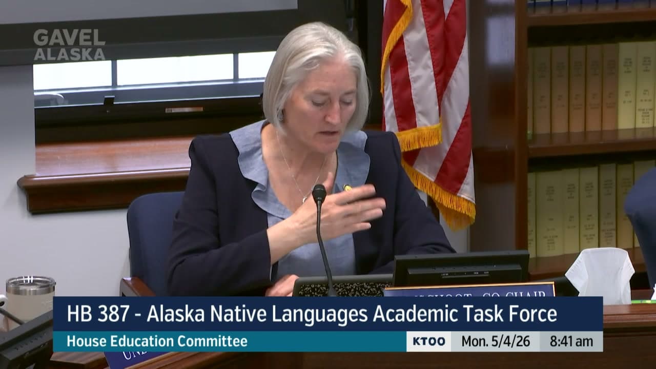 Cover image for article: House panel advances Alaska Native language task force bill
