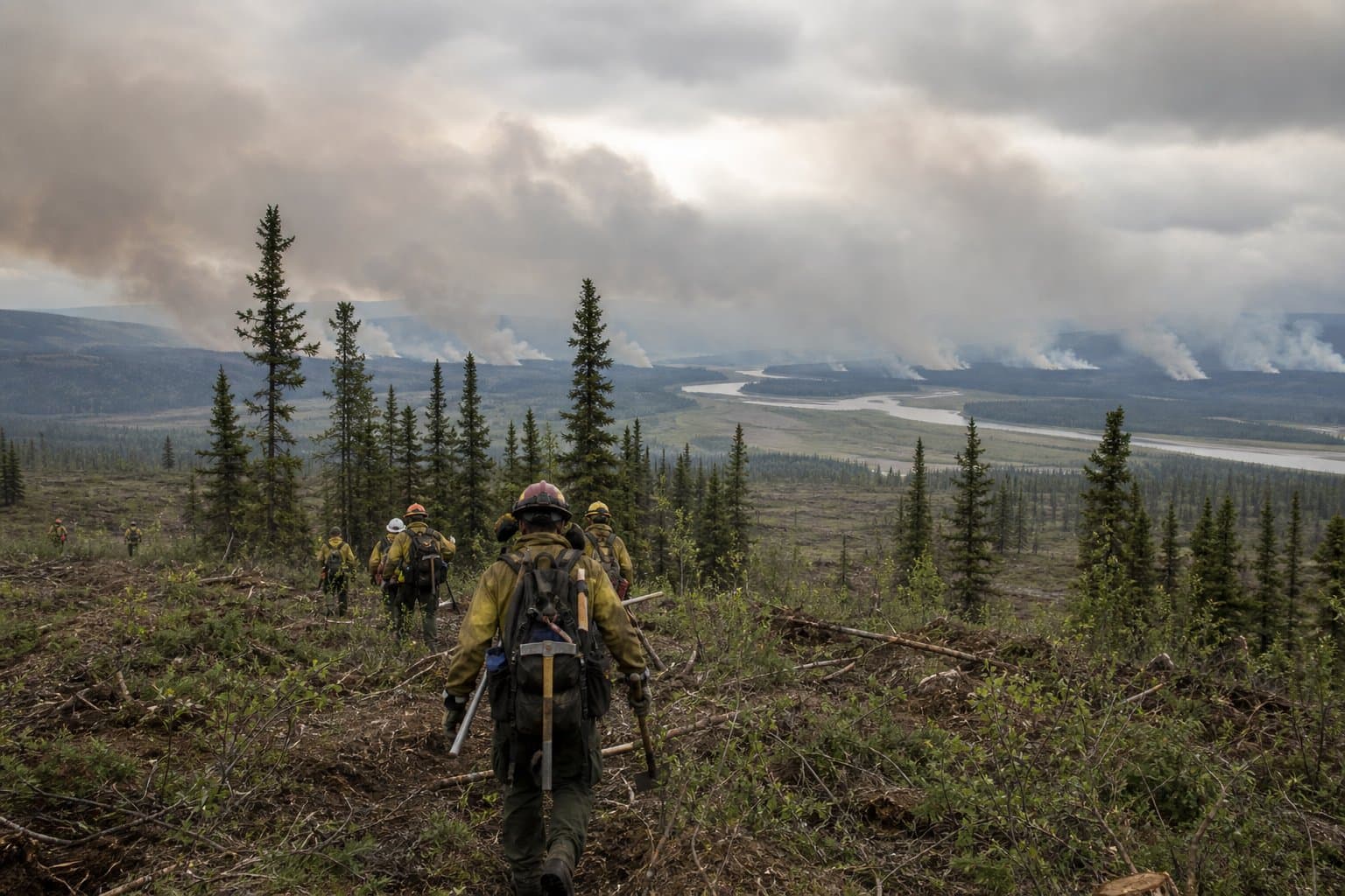 Cover image for article: Five wildfires burning across Interior and Western Alaska as Siruk reaches 60% containment