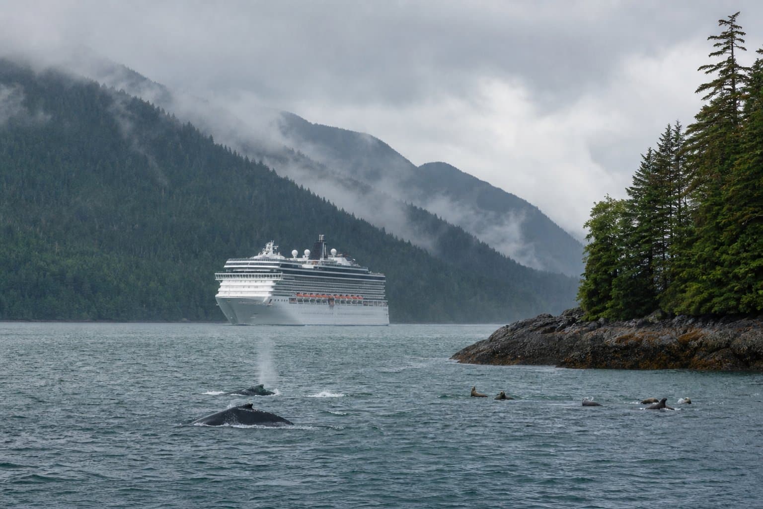 Cover image for article: NOAA seeks comment on marine mammal permits for Juneau cruise terminal
