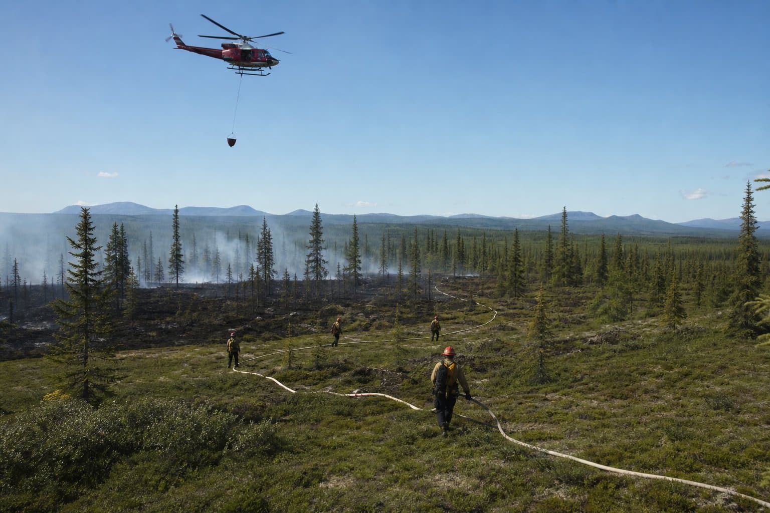 Cover image for article: Crews work to secure 1.5-acre Bulchitna Fire near Skwentna