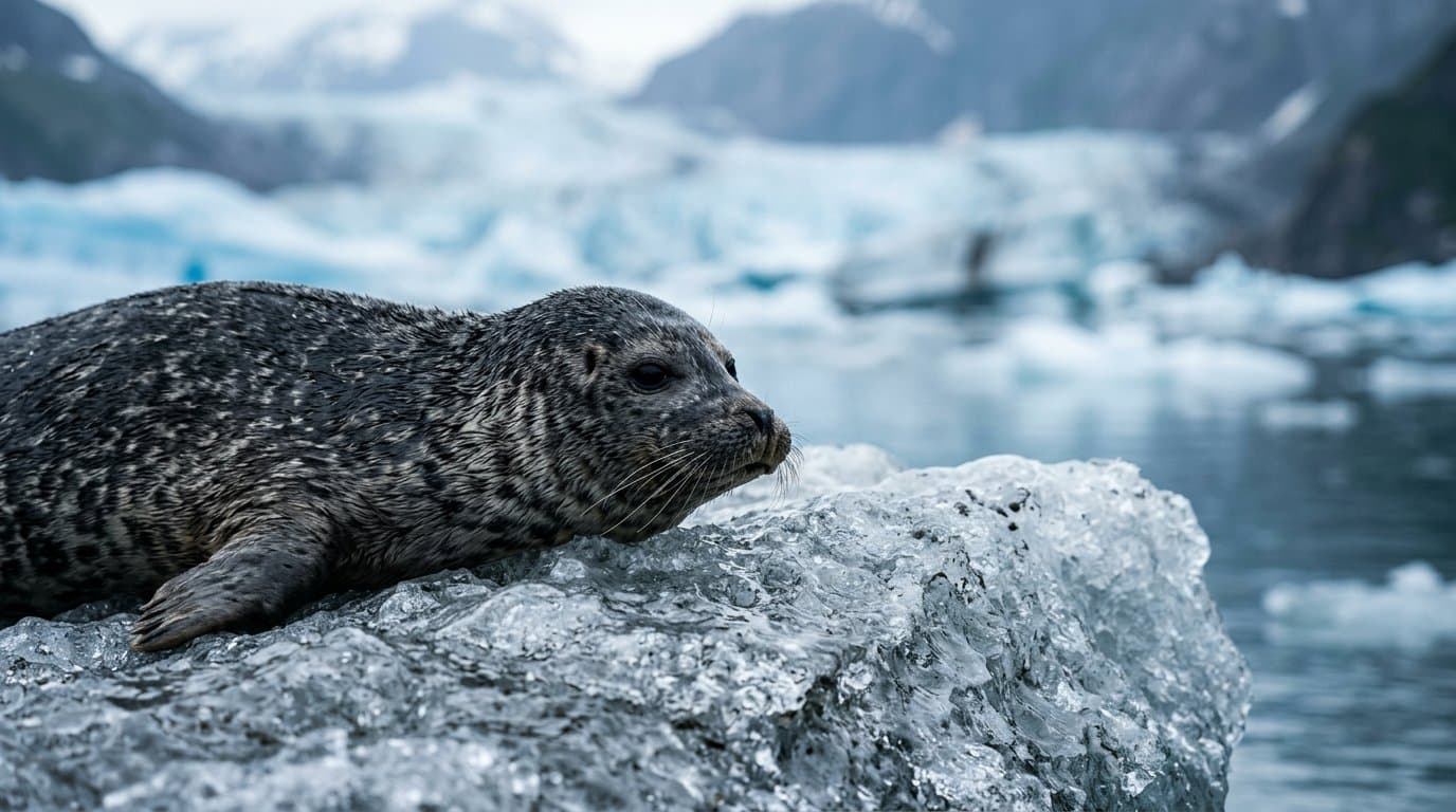 Cover image for article: Researchers get $812,016 to study Glacier Bay's iceberg seal habitat