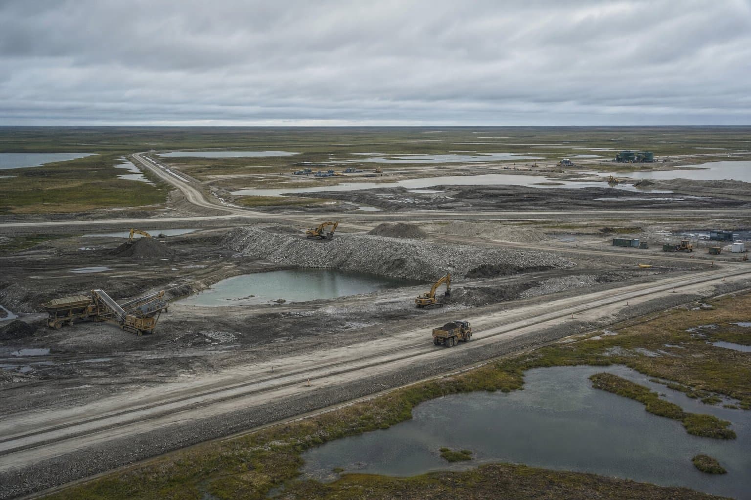 Cover image for article: Hilcorp seeks federal permit for new North Slope gravel mine; comment closes Aug. 18