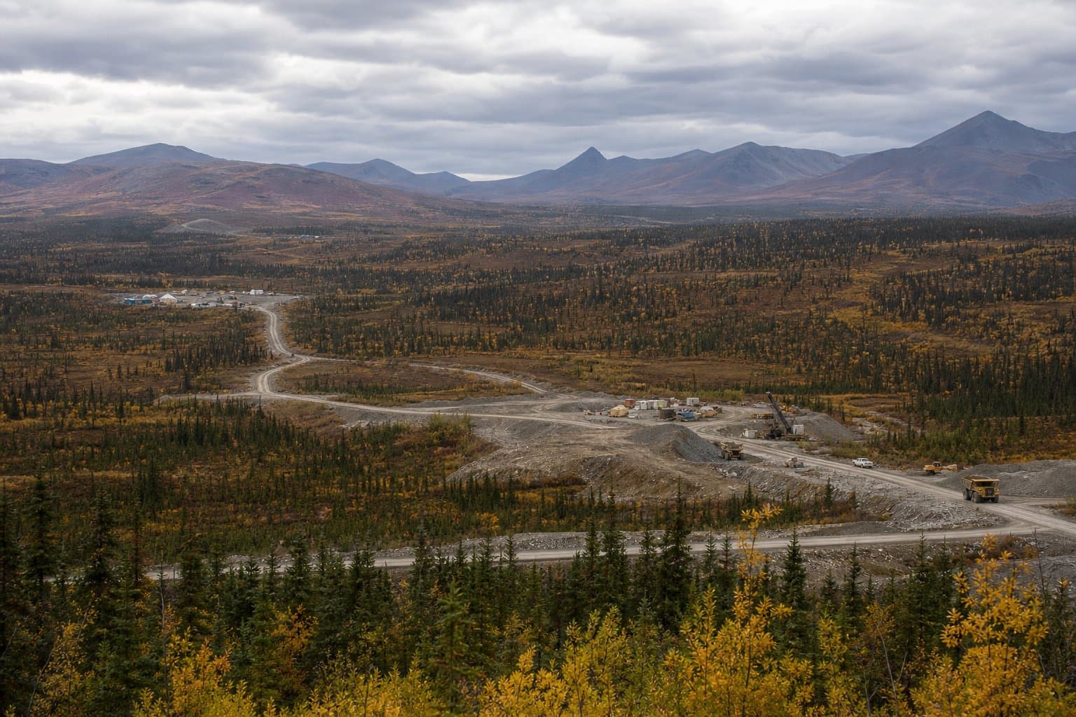 Cover image for article: Comment closes Oct. 12 on a plan to dig antimony 80 miles from Trapper Creek and refine it at Port MacKenzie