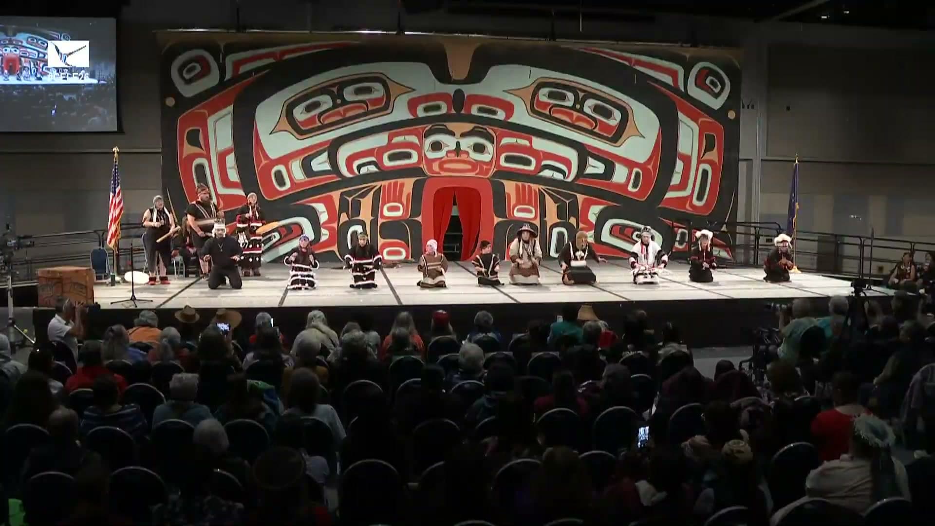 Cover image for article: Kodiak Alutiiq Dancers honor late elder at Celebration 2026 performances