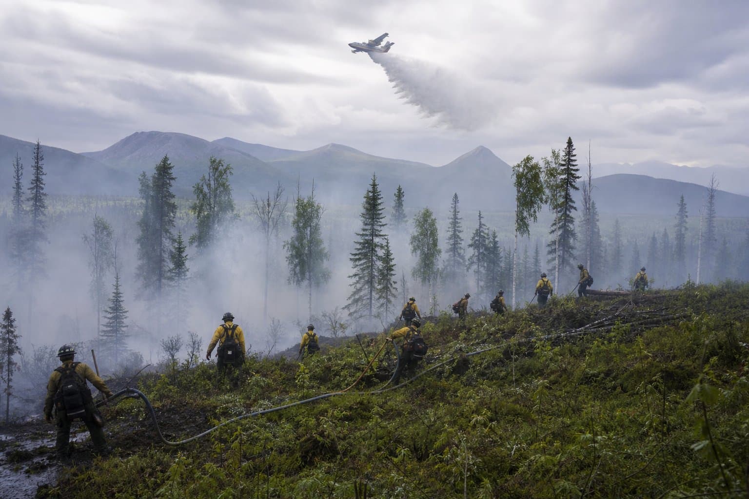Cover image for article: Two Ruby-area fires reach 1,260 acres; elite crews work flanks