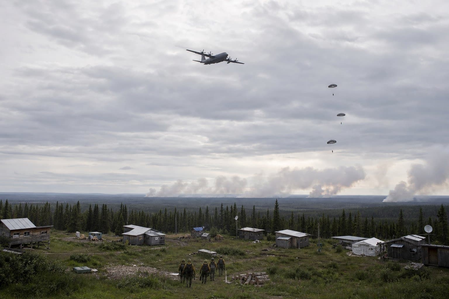 Cover image for article: Three wildfires close to Native allotments near Huslia and Galena as lightning siege continues