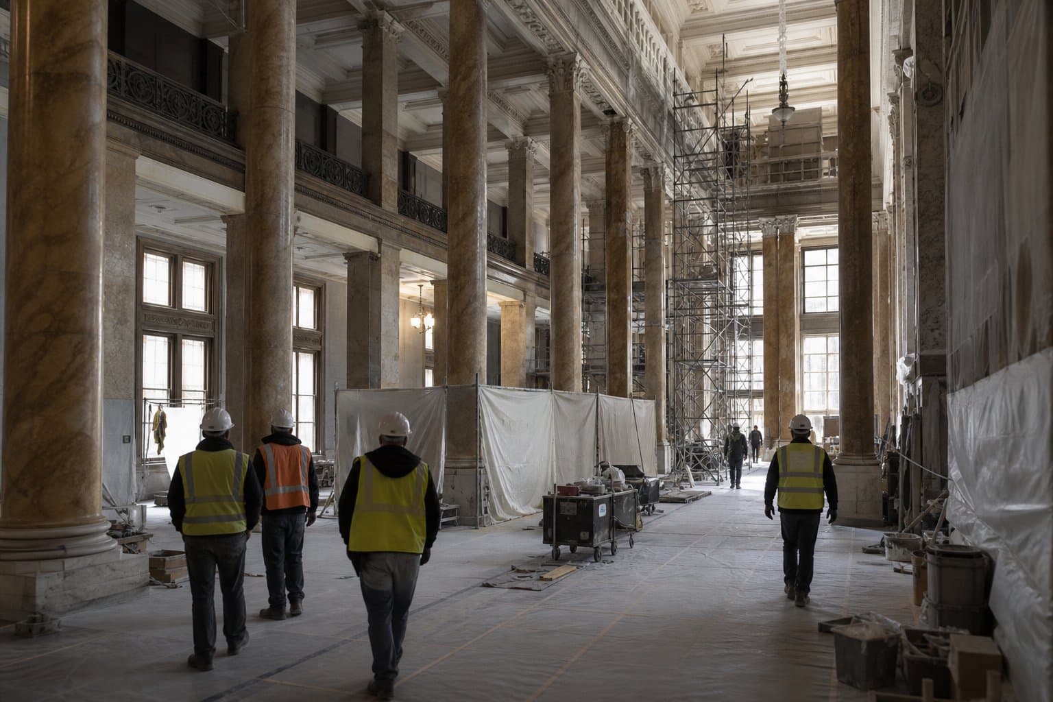Cover image for article: A Cordova tribe's company will rebuild the Labor Department Great Hall