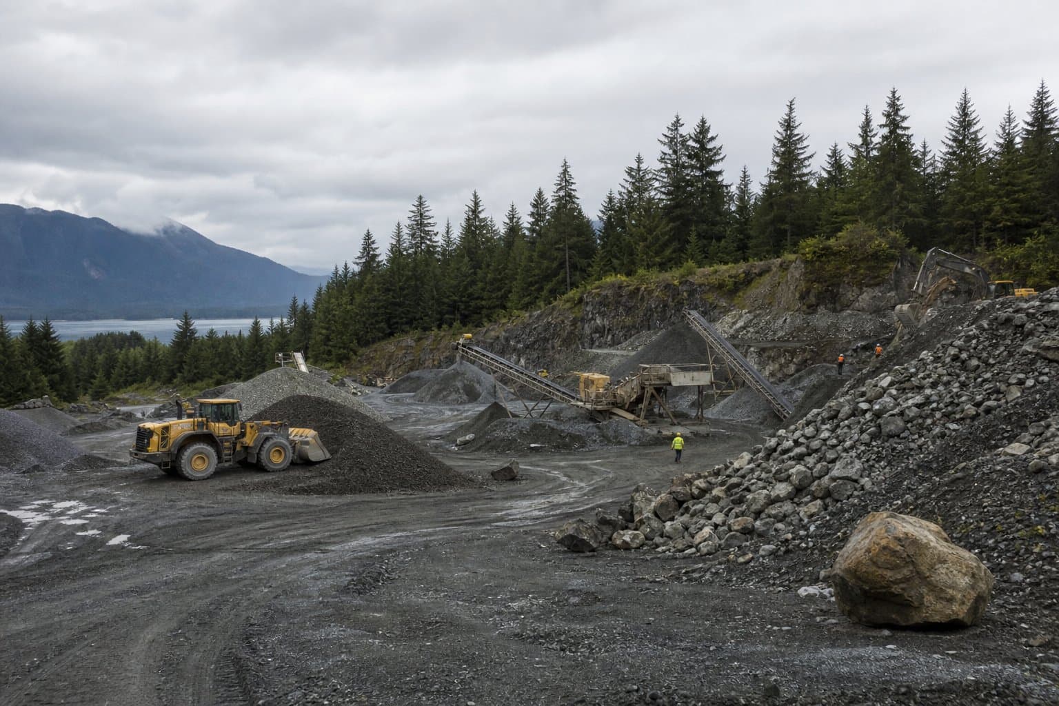 Cover image for article: An Auke Bay quarry can now work Saturdays again, under a renewed permit
