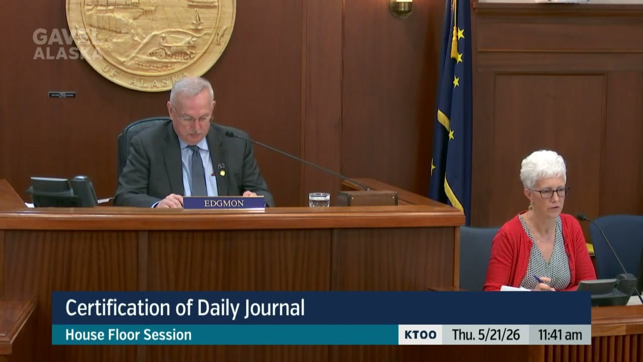 Cover image for article: Alaska House approves three day recess for Memorial Day weekend during gas line special session