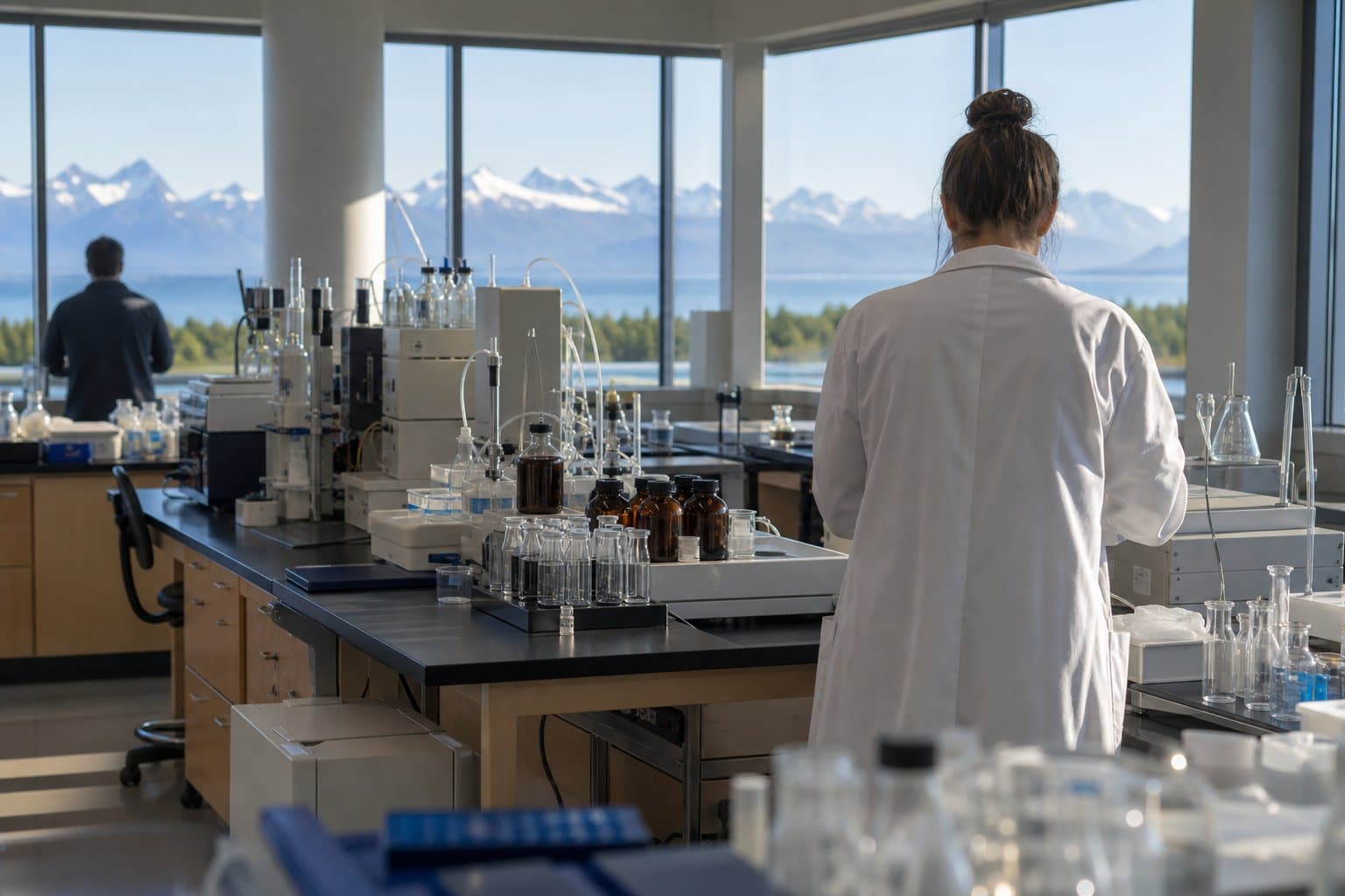 Cover image for article: UAA chemist wins $365,000 NSF grant to study oil spill byproducts in cold water
