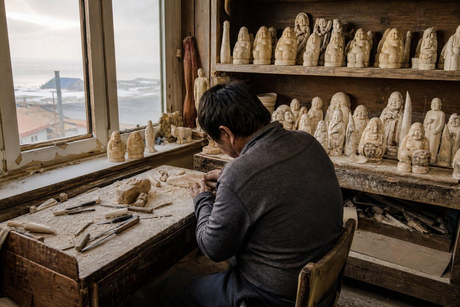 Cover image for article: How Bering Strait carvers made the Billiken their own