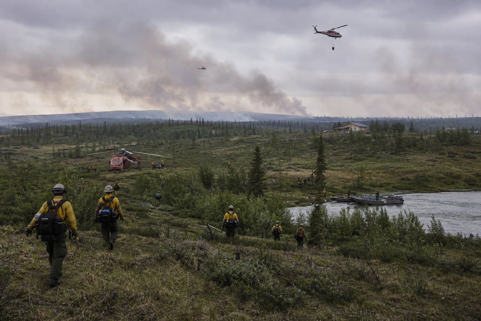 Cover image for article: Crews deploy to protect Native allotment near Tatlanika Fire