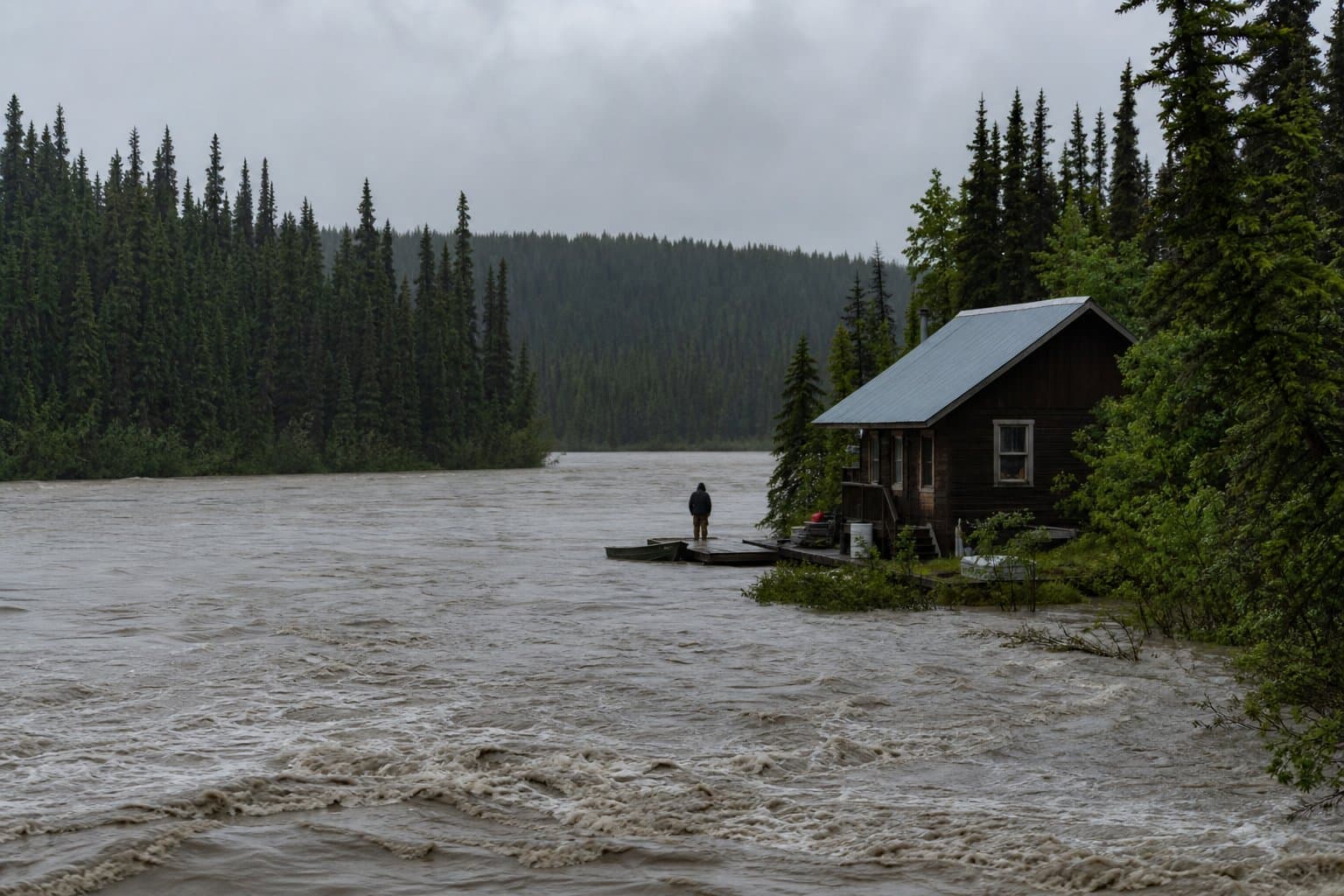 Cover image for article: Yentna River forecast to crest above flood stage tonight