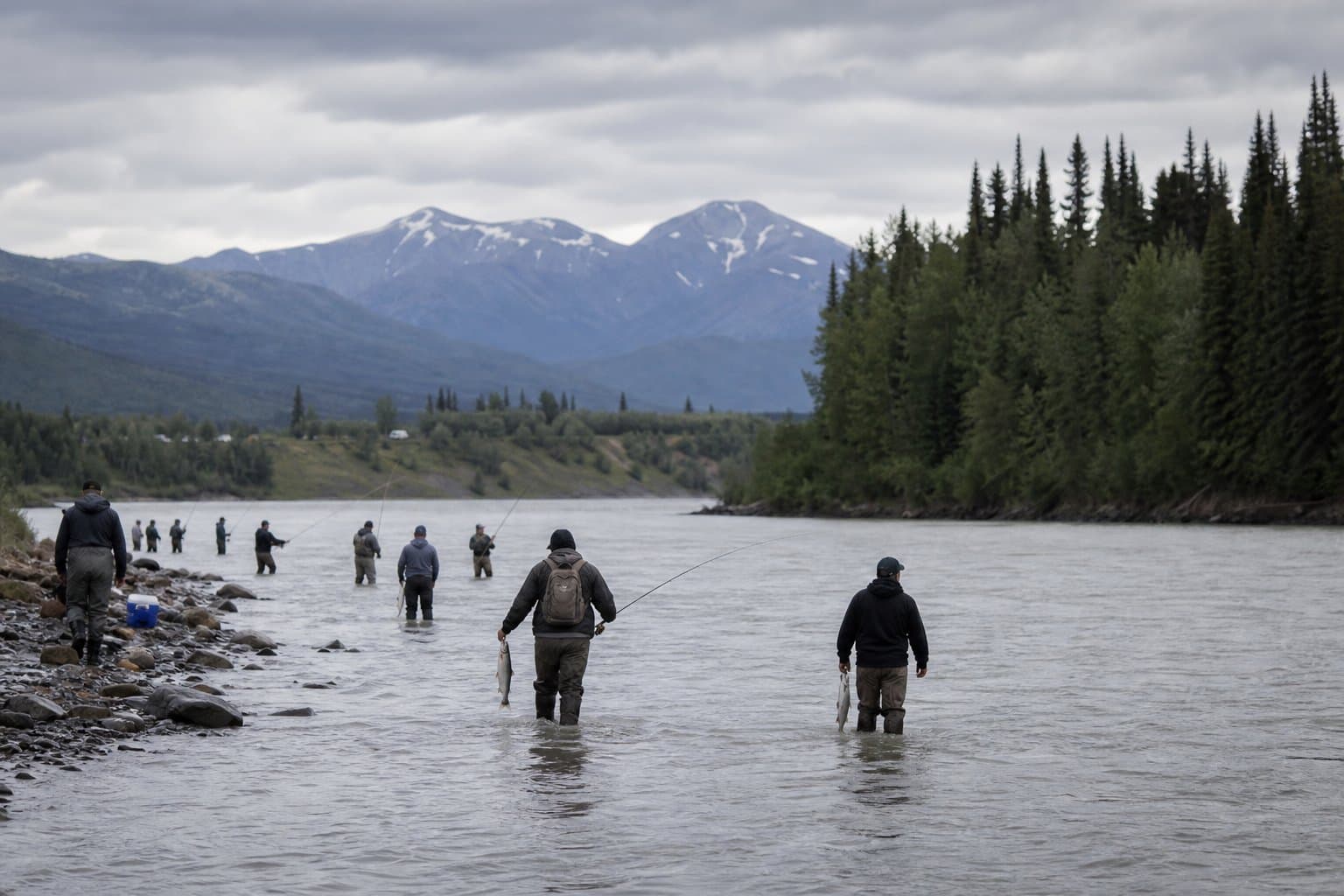 Cover image for article: Tanana kings closed all season; chum fishing back open after run surges