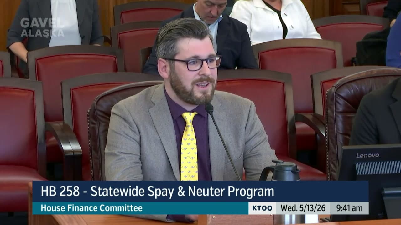 Cover image for article: Alaska House panel hears testimony on statewide spay-neuter program, no vote taken