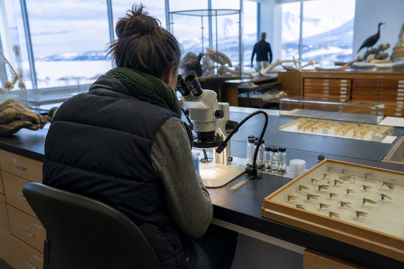 Cover image for article: NSF awards UAF $746,168 to sequence snow scorpionfly genomes