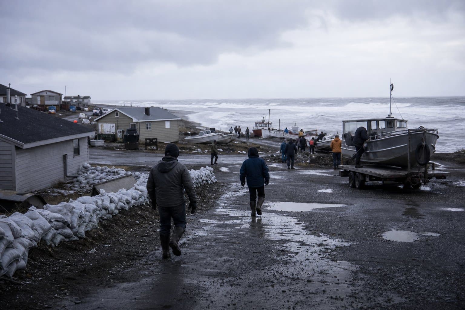 Cover image for article: Choi-Wan remnants could push water 4 to 6 feet above high tide on Bering Strait coast