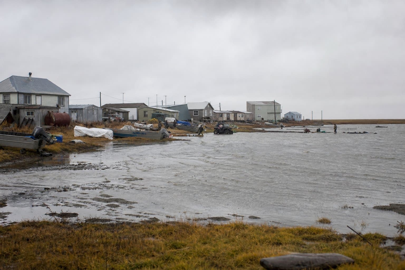 Cover image for article: Forecasters expect water to peak a foot above normal tide in four Kuskokwim Delta villages