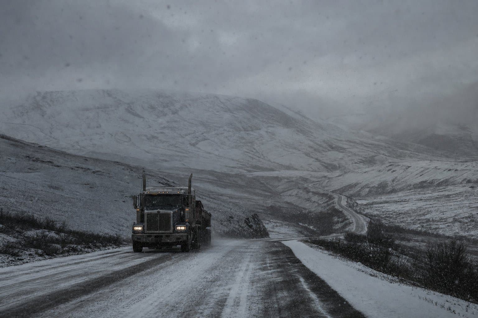 Cover image for article: NWS warns of snow, ice risk at Atigun Pass and along Dalton Highway tonight