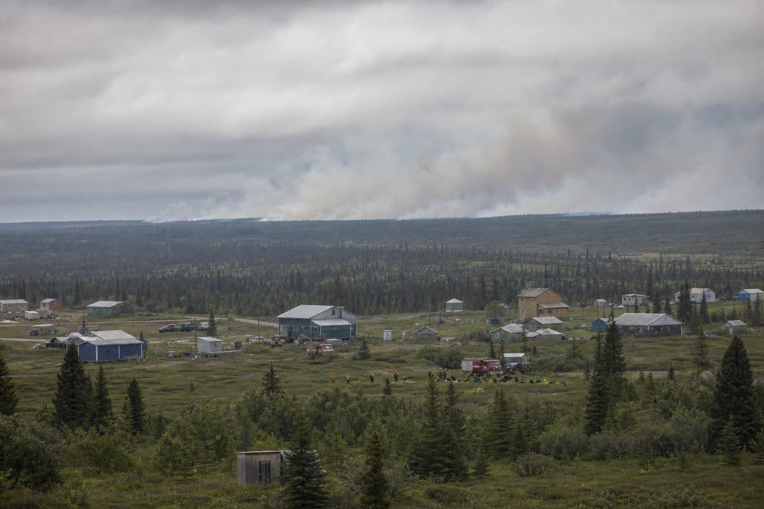 Cover image for article: A wildfire came within a mile of Kaltag — then crews stopped it