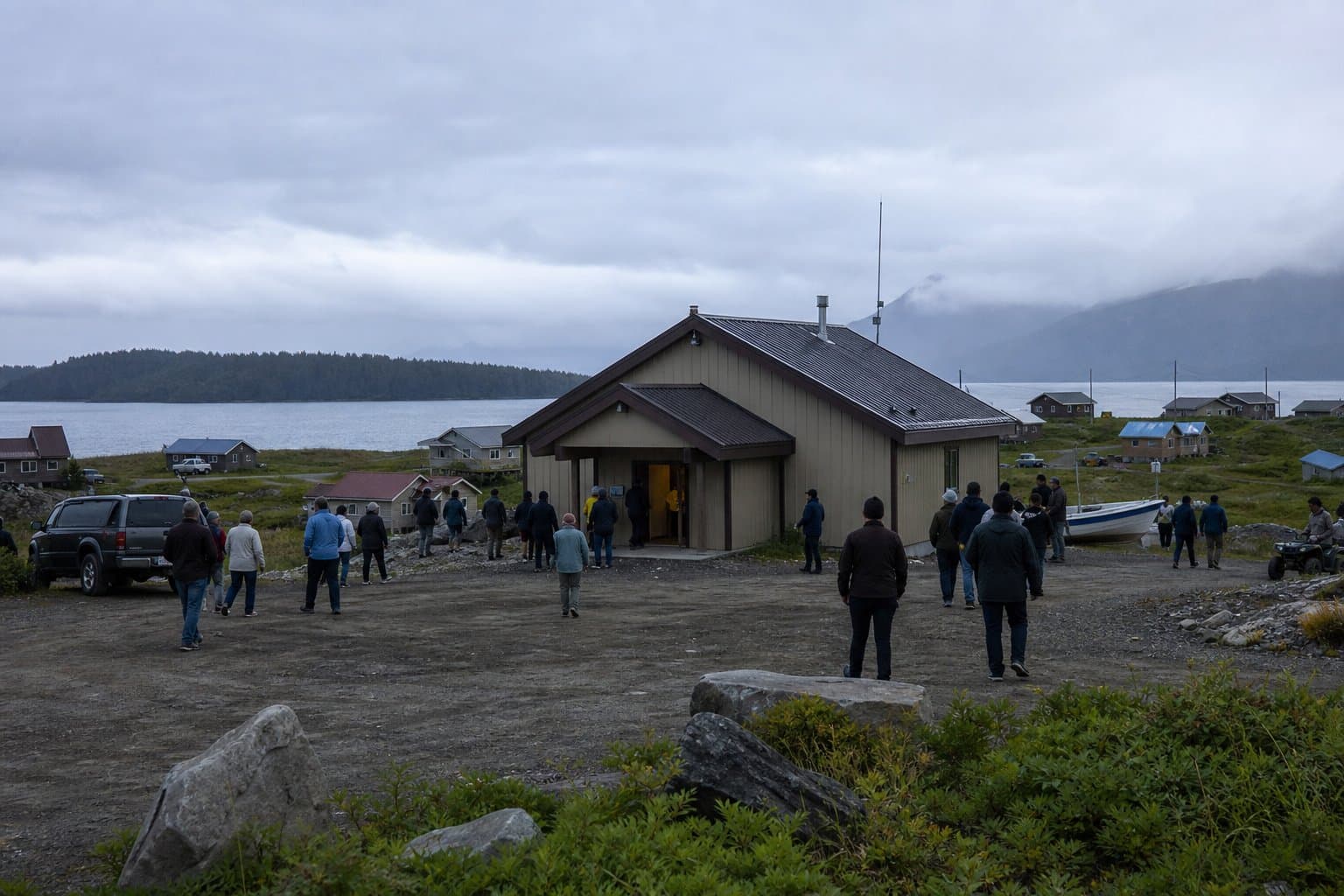 Cover image for article: Kodiak Borough holds public hearing on Ouzinkie tsunami shelter rezone
