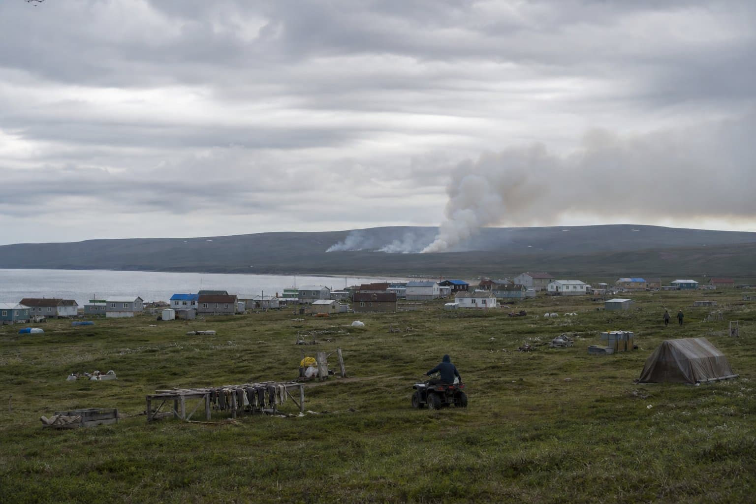 Cover image for article: A half-acre fire near Golovin tests a new federal firefighting agency