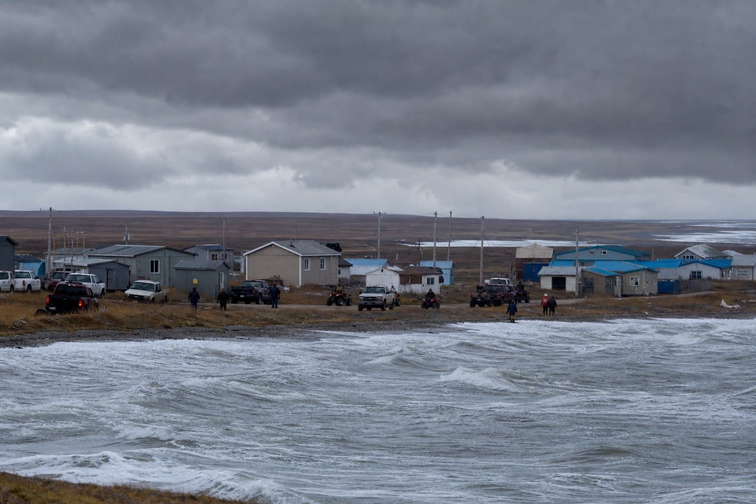 Cover image for article: Storm to raise water up to 5 feet above the tide line, Golovin to Wainwright