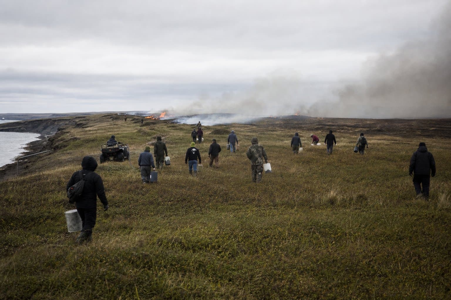Cover image for article: Nelson Island residents put out tundra fire before state crews could arrive