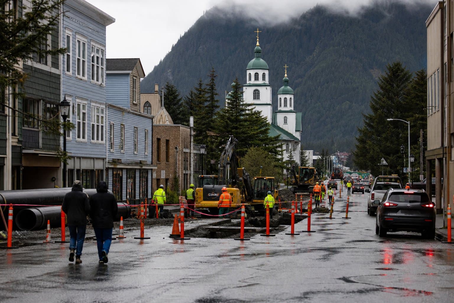 Cover image for article: Sitka to close Lincoln Street near St. Michael's Cathedral for water line work