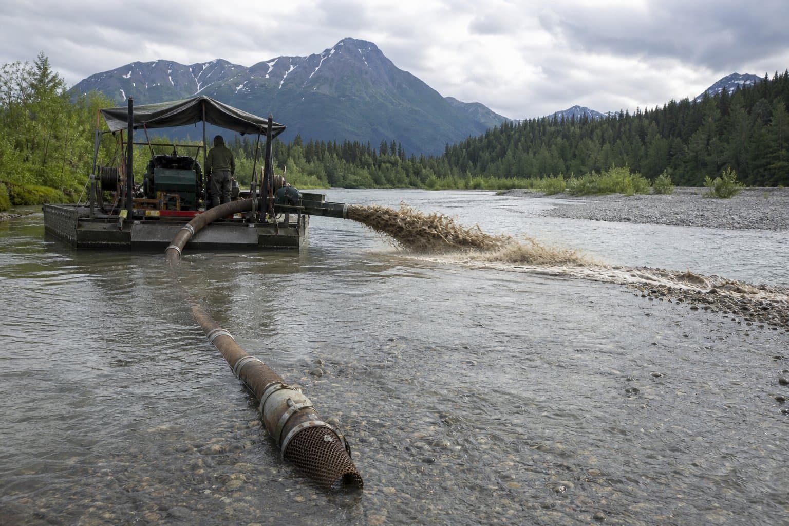 Cover image for article: Alaska DEC proposes reissuing statewide suction dredge mining permit