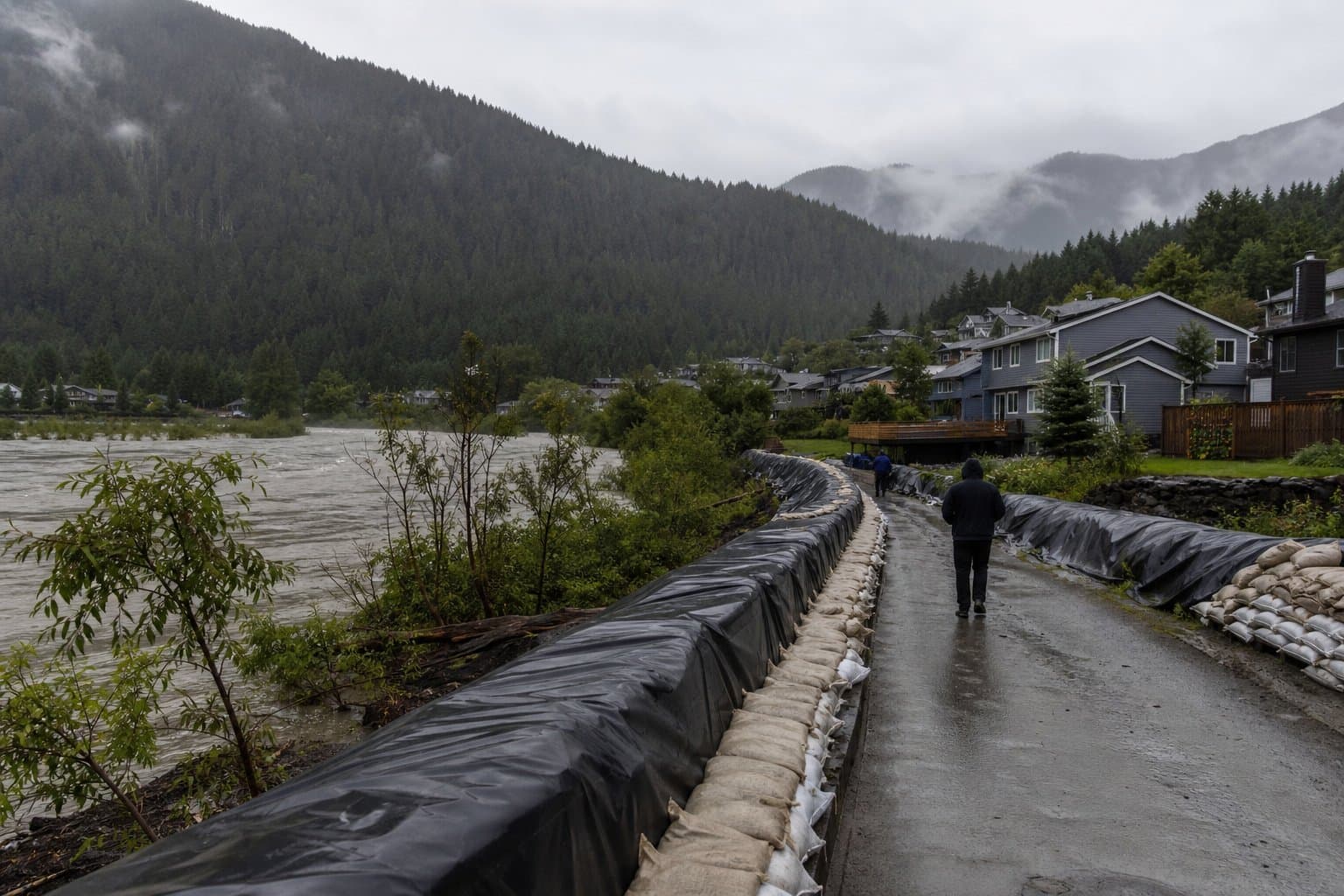 Cover image for article: Juneau's flood barriers are finished before Suicide Basin lets go
