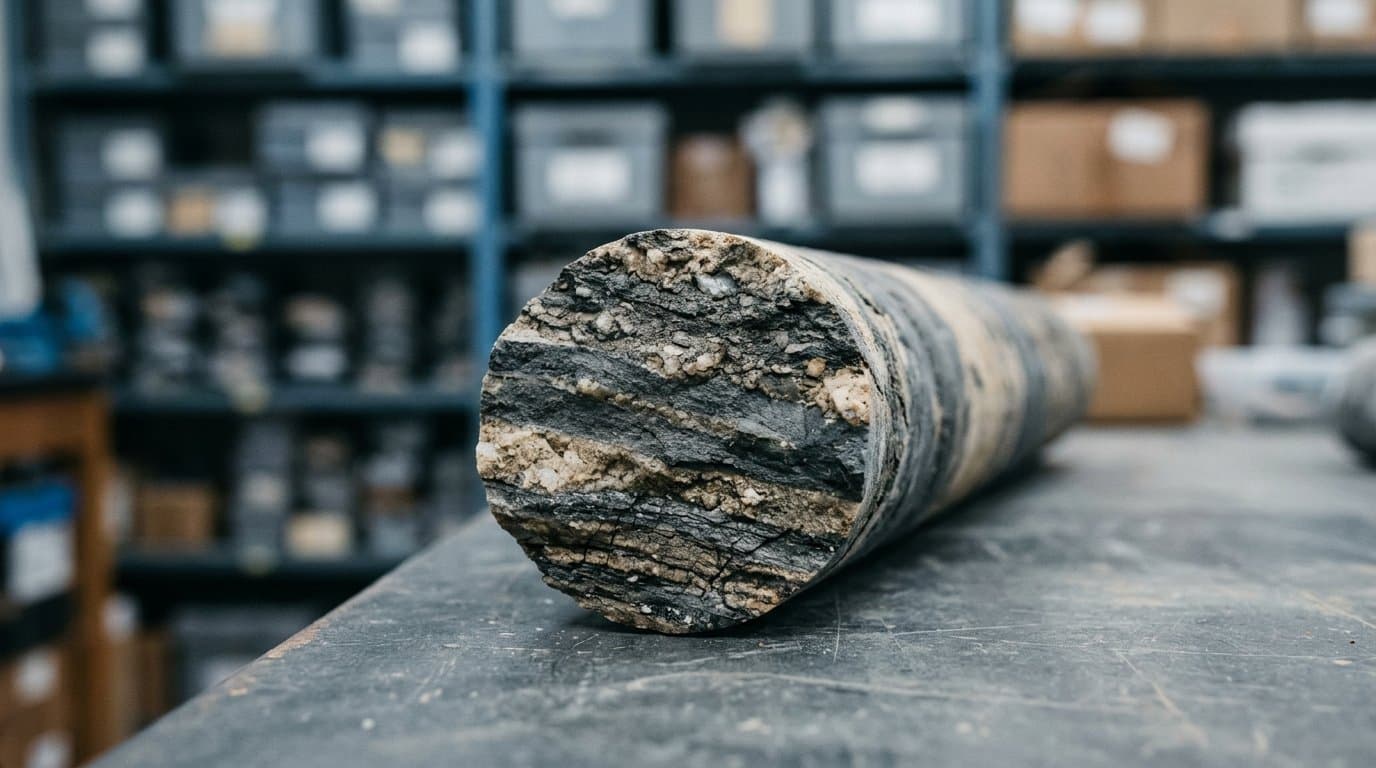 Cover image for article: State geologists are scanning Alaska's archived drill core into a digital library