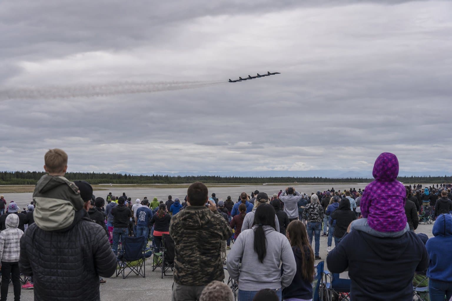 Cover image for article: Blue Angels returned to JBER for first Arctic Thunder appearance since 2016