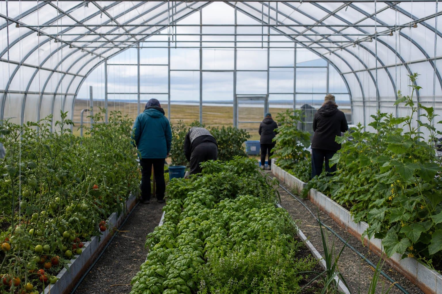 Cover image for article: Unalakleet's new greenhouse sends its first harvest to the elders