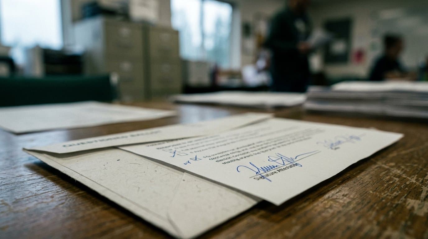 Cover image for article: Questioned ballots from Alaska's primary count only after a bipartisan board verifies each voter