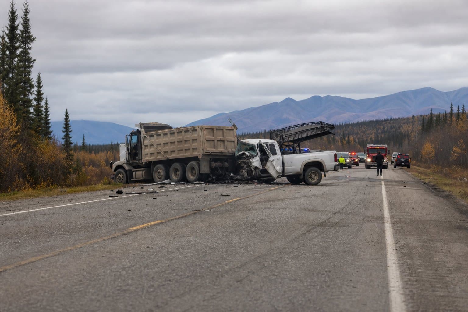 Cover image for article: Troopers say stolen truck hit dump truck head-on in North Pole