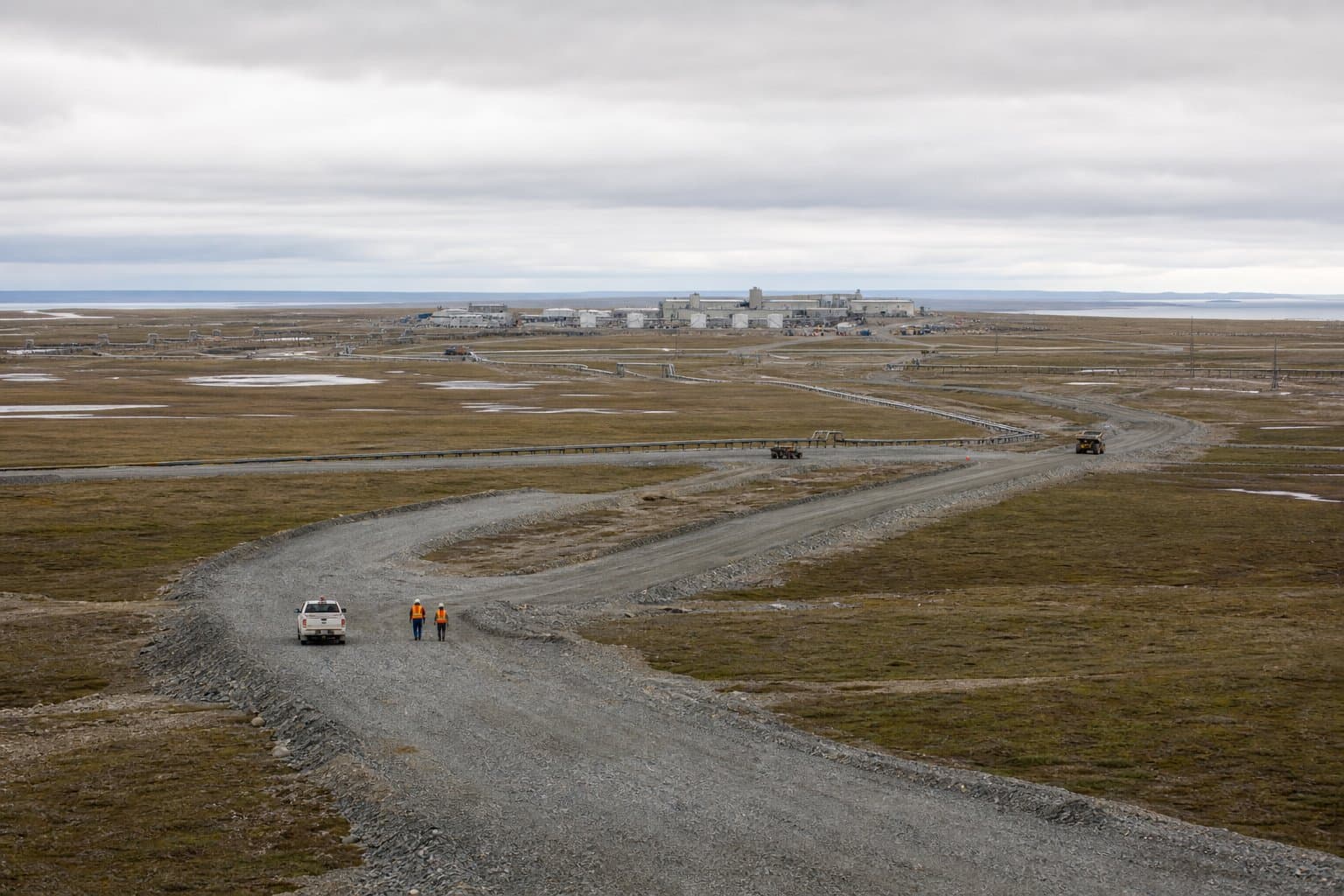 Cover image for article: On the North Slope, the oil field grows a few thousand cubic yards at a time