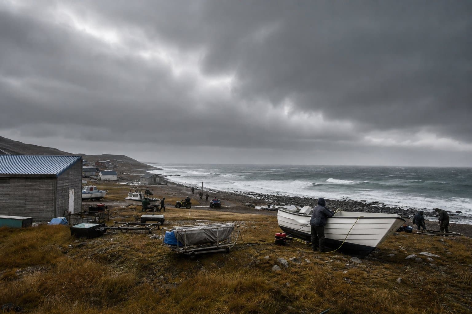 Cover image for article: Wind watch upgraded to warning for the Western Arctic Coast and Shishmaref