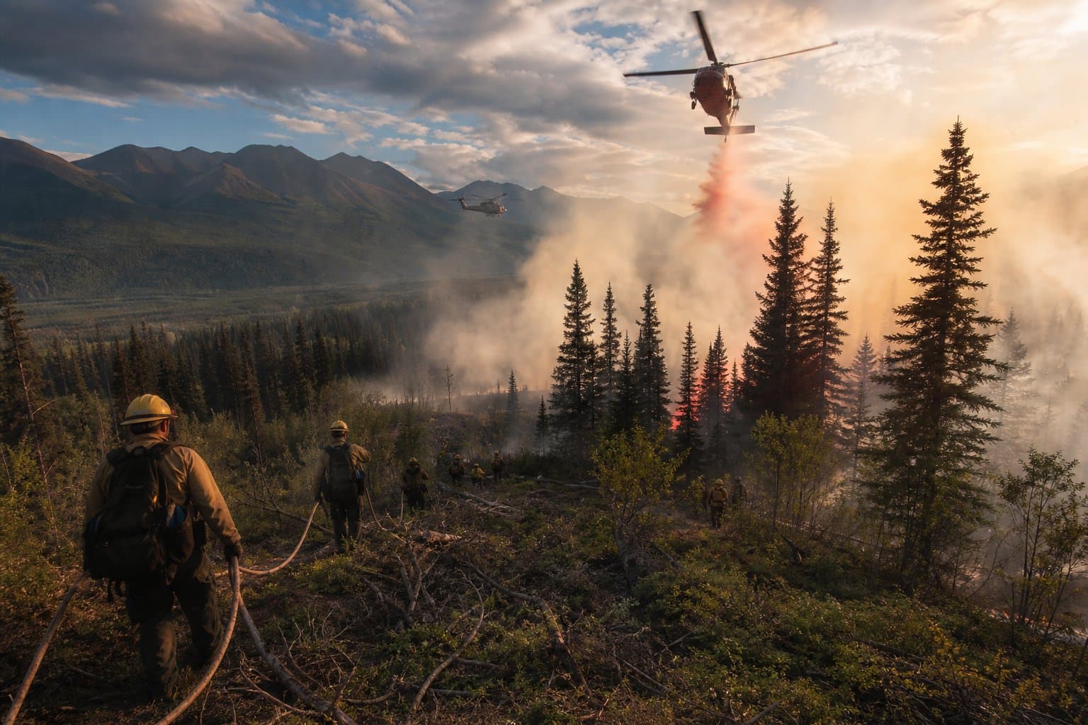 Cover image for article: Beluga Fire reaches 65 acres in Mat-Su, 25% contained