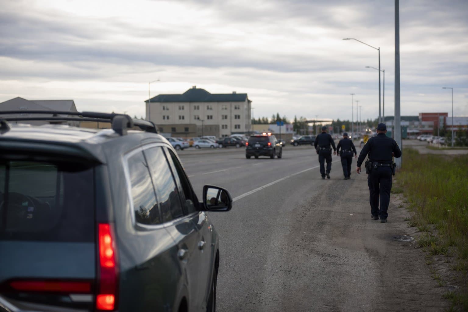 Cover image for article: Two men arrested after barricading in car during Fairbanks traffic stop