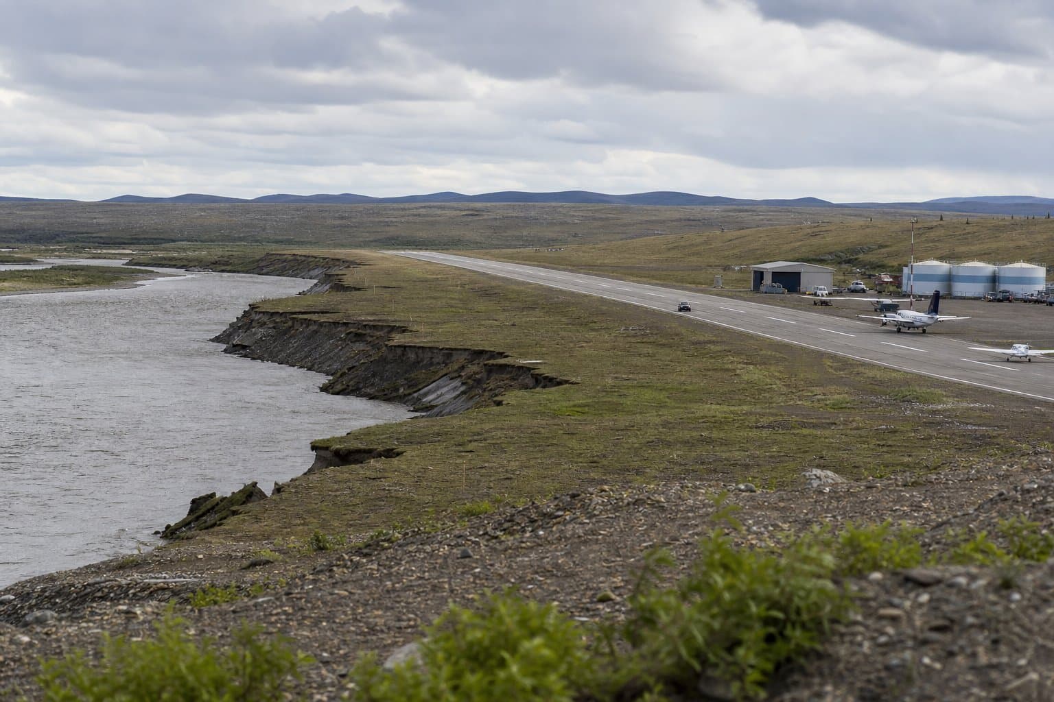 Cover image for article: Noatak Airport relocation triggers water quality review as river erodes toward runway