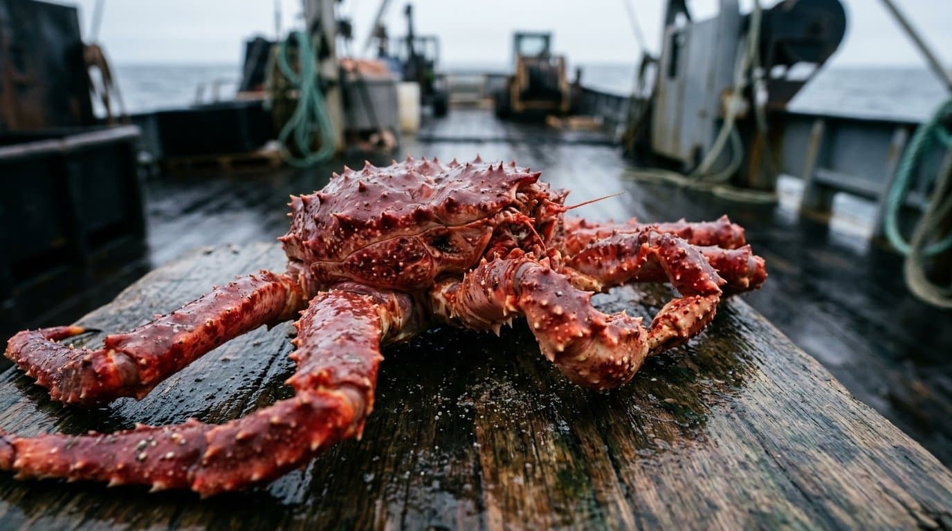 Cover image for article: Norton Sound red king crab catch topped its 2026 cap but not the overfishing limit
