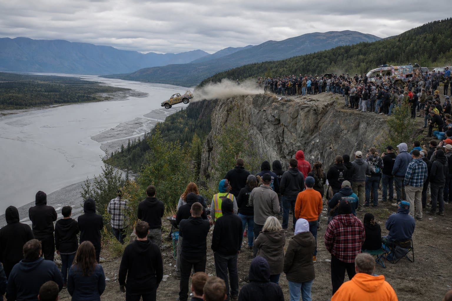 Cover image for article: Glacier View sends cars off 300-foot cliff for Fourth of July