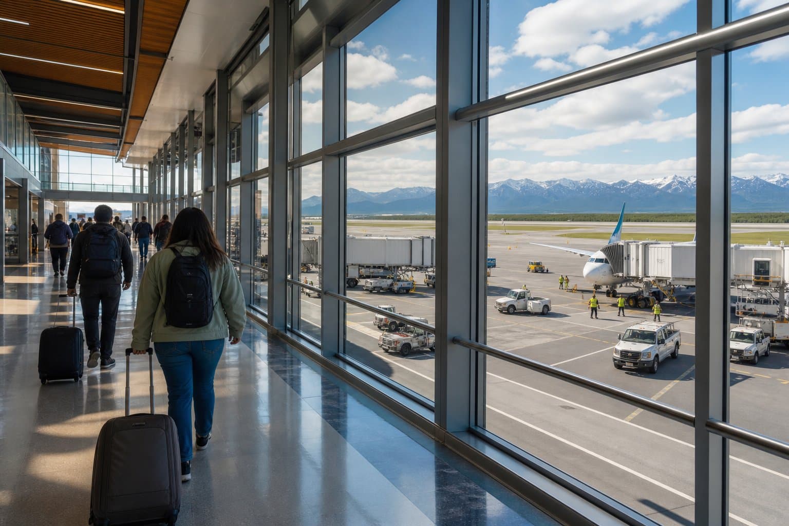 Cover image for article: The jet bridges at the Anchorage airport are wearing out